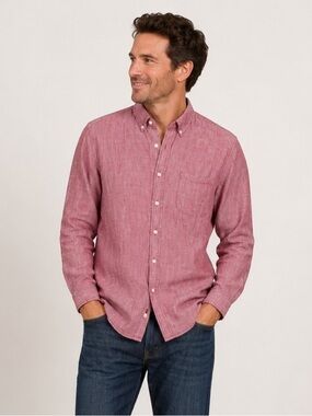 Trenery Button Down Shirt Men’s XXL Red